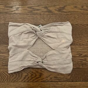 Beige Knotted Headband